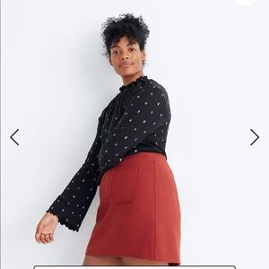 NWOT Madewell Museum Patch Pocket Mini Skirt